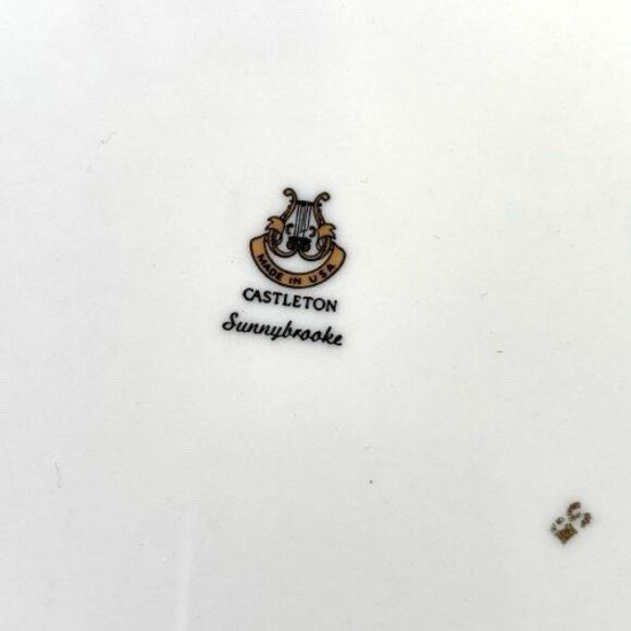 Set of 4 Castleton SUNNYBROOKE Floral Chintz Bone China 10.5" Dinner Plates, USA - Picture 8 of 12